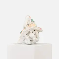 Rebecca Warren, L'assommoir, 2002, hand-painted clay on painted MDF plinth