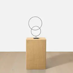 Keith Coventry, Supermodel 2 (Naomi Campbell), 2000, bronze on artist's wood and hessian plinth