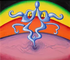 Kenny Scharf, Fallopiana Planetina, 1986, oil on canvas