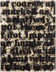 Glenn Ligon, Study for "White Series", 1995, oilstick on paper