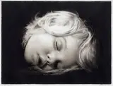 Robert Longo, Study for Cassandra, 2007, ink and charcoal on parchment