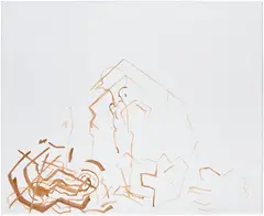 Michael Krebber, Untitled, 1997, lacquer on linen