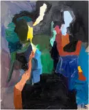 Ida Ekblad, Untitled, 2009-2010, oil on canvas