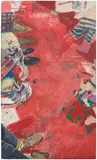 Nick Goss, Commute, 2018, pigment, oil and screenprint on linen
