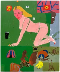 Danny Fox, Untitled (Blonde Nude), 2016, oil on canvas