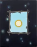 Emily Ludwig Shaffer, Driftwood Night Light 1, 2019, oil on canvas