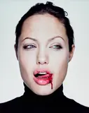 Martin Schoeller, Angelina with Blood, 2000, chromogenic print, mounted