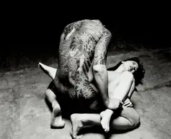 Nobuyoshi Araki, Tokyo Comedy, 1997, gelatin silver print, mounted