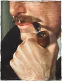 Joseph Yaeger, Tyranny of the rational, 2023, watercolour on gessoed linen