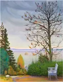 Harald Sohlberg, Autumn at Leangbukten, Oslofjord (Höst ved Leangbukten, Oslofjord)