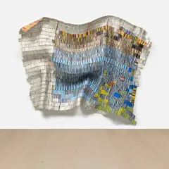 El Anatsui, Zebra Square, 2007, aluminium liquor bottle caps and copper wire​