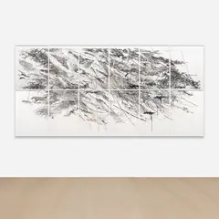Auguries by Julie Mehretu, 2010, colour aquatint with Spit Bite on paper, in 12 parts, sold Mar 2026