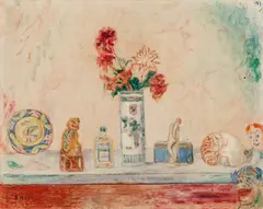 James Ensor, Fleurs fines, formes légères, oil on canvas