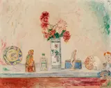 James Ensor, Fleurs fines, formes légères, oil on canvas