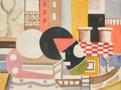 Fernand Léger, Le Remorqueur, 1922, watercolour and pencil on paper
