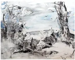 Cecily Brown, Untitled, 2002, monotype in oil on Somerset 600 gram radiant white paper