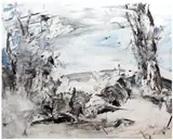 Cecily Brown, Untitled, 2002, monotype in oil on Somerset 600 gram radiant white paper