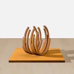 Bernar Venet, 222.5° Arc x 10, 2012, rolled steel