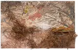 Anselm Kiefer, Hero und Leander, 2005, oil, emulsion, shellac, soil, barbed wire and metal on board
