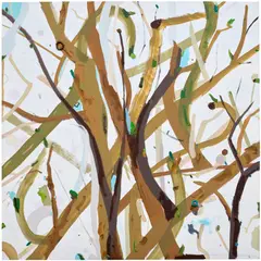 Laura Owens, Untitled, 1999, oil and acrylic on canvas