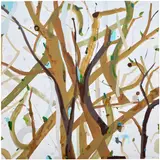 Laura Owens, Untitled, 1999, oil and acrylic on canvas