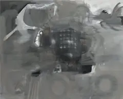 Albert Oehlen, Vergessen auf Rädern, 2005, oil on canvas