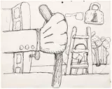 Philip Guston, Untitled, 1976, ink on paper