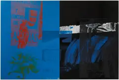 Robert Rauschenberg, Night Walk (Urban Bourbon), 1988, acrylic and silkscreen ink on enamelled aluminium
