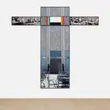 John Baldessari, The Intersection Series: Large Group of Persons Meeting/Public Building