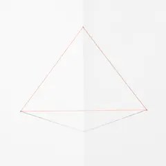 Fred Sandback, Untitled, 1994, pink acrylic yarn