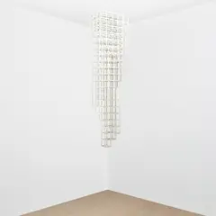 Sol LeWitt, Inverted Spiralling Tower, 1989, paint and wood