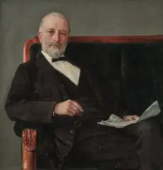 Bertha Wegmann, Portrait of Moses Melchior (Portræt af Moses Melchior), oil on canvas