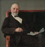Bertha Wegmann, Portrait of Moses Melchior (Portræt af Moses Melchior), oil on canvas