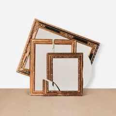 Michelangelo Pistoletto, Dalla Cornice Barocca Allo Specchio Del Rinascimento Umano (From the Baroque Frame to the Mirror of the Human Renaissance), 1975-1978, mirror and wood