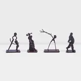 William Kentridge, Promenade II, 2002, bronze, in 4 parts