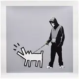 Banksy, Choose Your Weapon (Silver), 2010, screenprint on paper