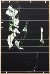 Harold Ancart, Untitled, 2013, oilstick and graphite on paper, in artist's frame