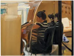 Caroline Walker, Three Times Removed, 2011, oil on board