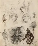 James Ensor, Faces and knights
