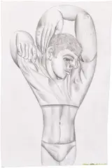 Undressing by Louis Fratino, 2019, pencil on paper, sold Mar 2026