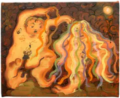 Georg Wilson, Hiding Tonight, 2021, oil on canvas