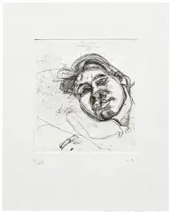 Lucian Freud, Bella (second version), 1982, etching on wove paper