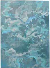 Gavin Jantjes, Untitled, No.9, from the Exogenic Series Aqua, 2017, acrylic on canvas