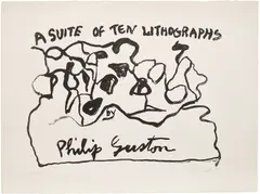 Philip Guston, A Suite of Ten Lithographs: No. 1, 1966, lithograph on paper