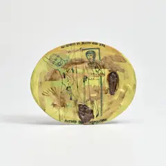 Grayson Perry, Niceness Is Sloth And Evil, 1980, ceramic plate