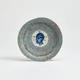 Grayson Perry, A Tiny Contemplative Cemetery, 1984, ceramic plate