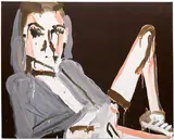 Katherine Bernhardt, Adidas Sneaker, 2006, acrylic on canvas