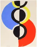 Sonia Delaunay, Rythme sans fin, 1957, gouache pochoir on paper, in original paper sleeve as published