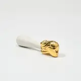 Louise Bourgeois, Fallen Woman, 1996, porcelain and mat gold