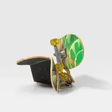 Darío Escobar, Bicho No. 6, 2008, print on wood, steel and urethane